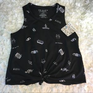 NWT FRIENDS tv show tie knot tank top shirt